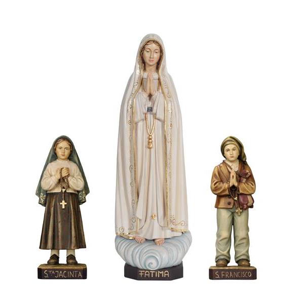 Virgen Fátima Capelinha con 2 pastorcitos - coloreado