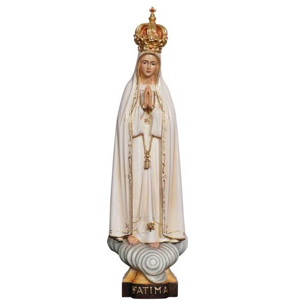 Virgen de Fátima con corona - coloreado
