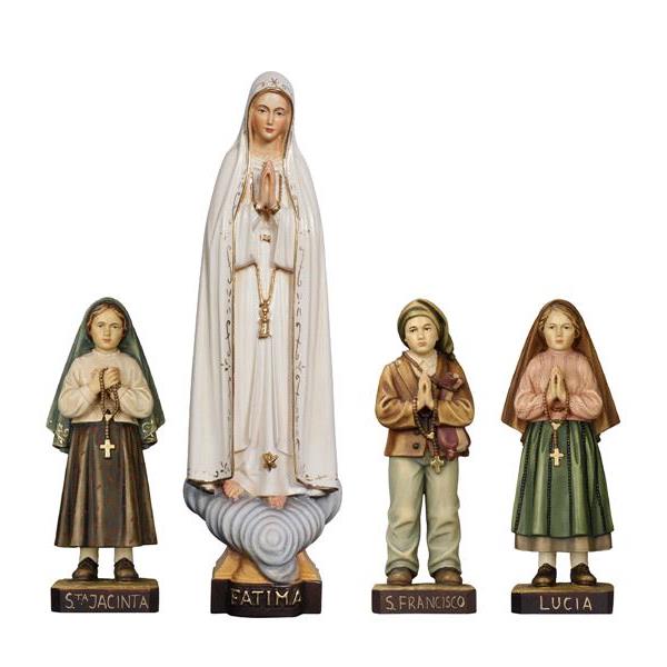 Virgen de Fátima con 3 pastorcitos - coloreado