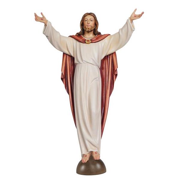 Cristo resucitado sobre pedestal - coloreado