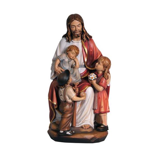 Jesús con los niños - coloreado