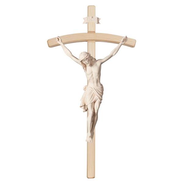 Cristo Siena cruz curva clara - natural
