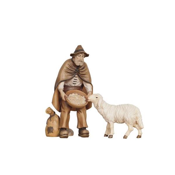 KO Pastor con pienso e oveja - coloreado