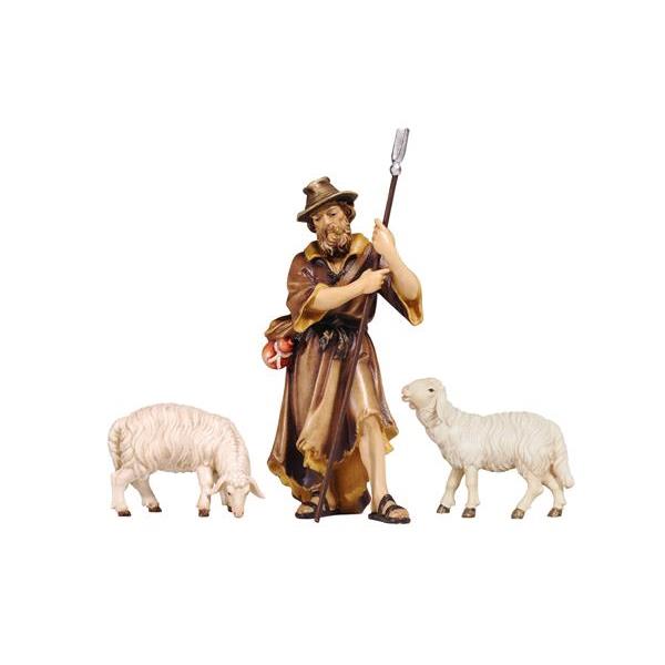 KO Pastor con 2 ovejas - coloreado