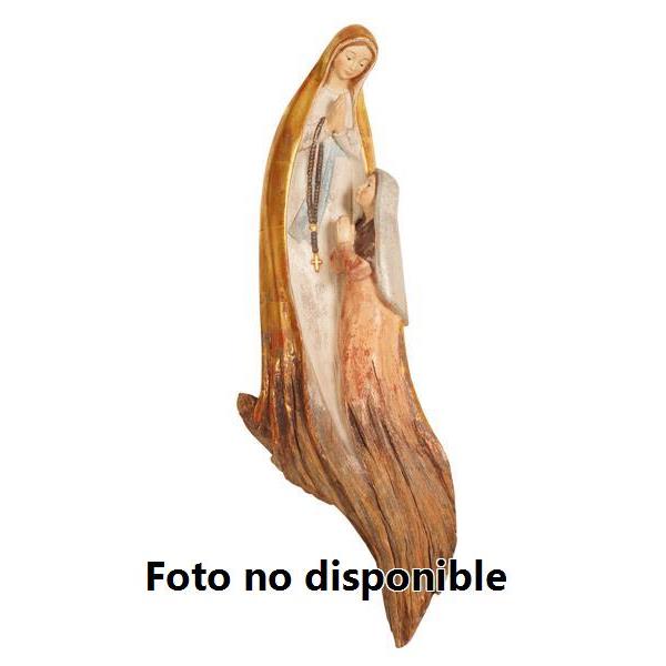 Virgen de Lourdes con Bernadette estilizada + raíces - 