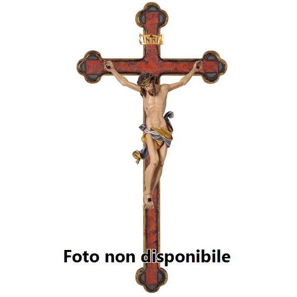 Cristo Leonardo croce oro barocca - 