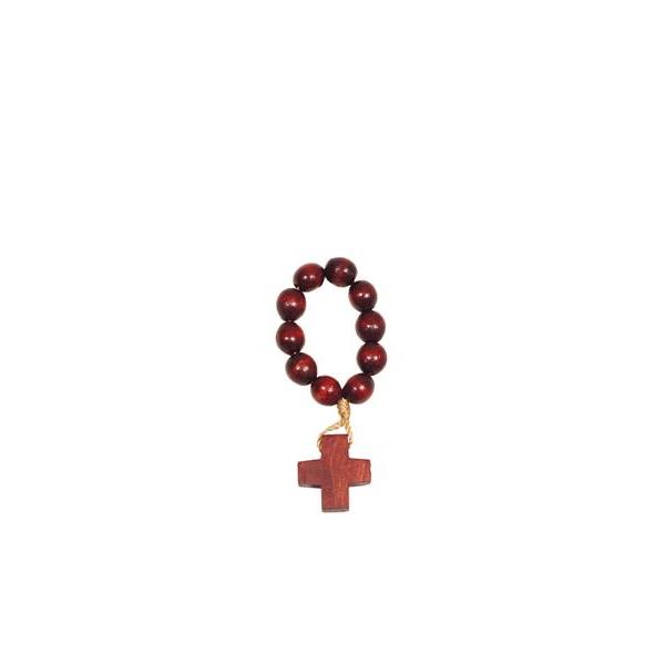Decina rosario da dito - colorato rosso